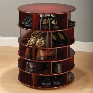 Swivel Shoe Cabinet, Shoe Wood Table
