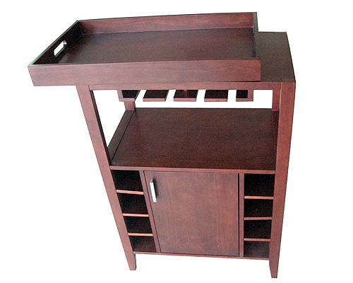 Wooden wine cabinet